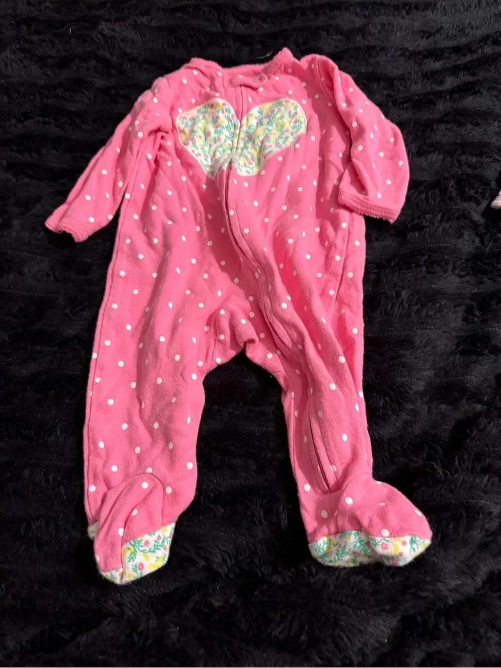 Carter's Assorted Girls' One-Piece Footies in Pink, Blue, Mint & Cream